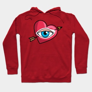 Heart's Eye unisex t-shirt Hoodie